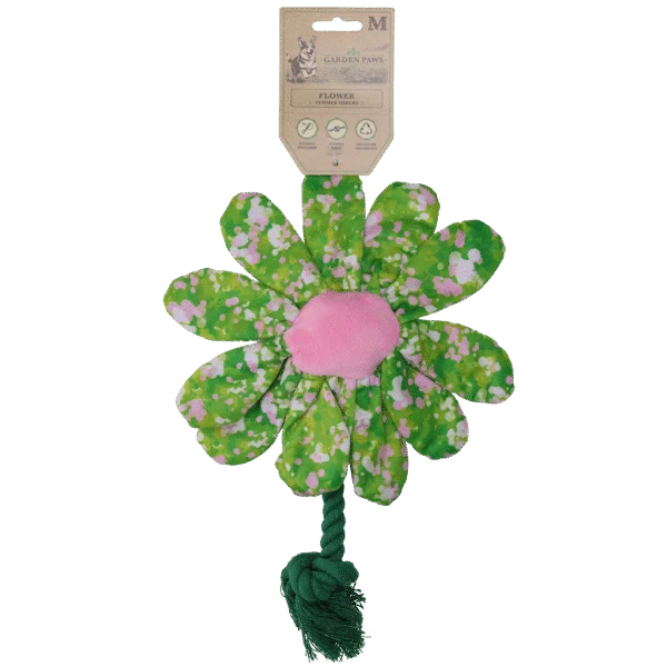 Hondenknuffel Bloem met Touw M – Garden Paws Flower Summer Shrubs M