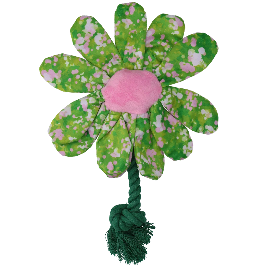 Hondenknuffel Bloem met Touw M – Garden Paws Flower Summer Shrubs M - Afbeelding 2