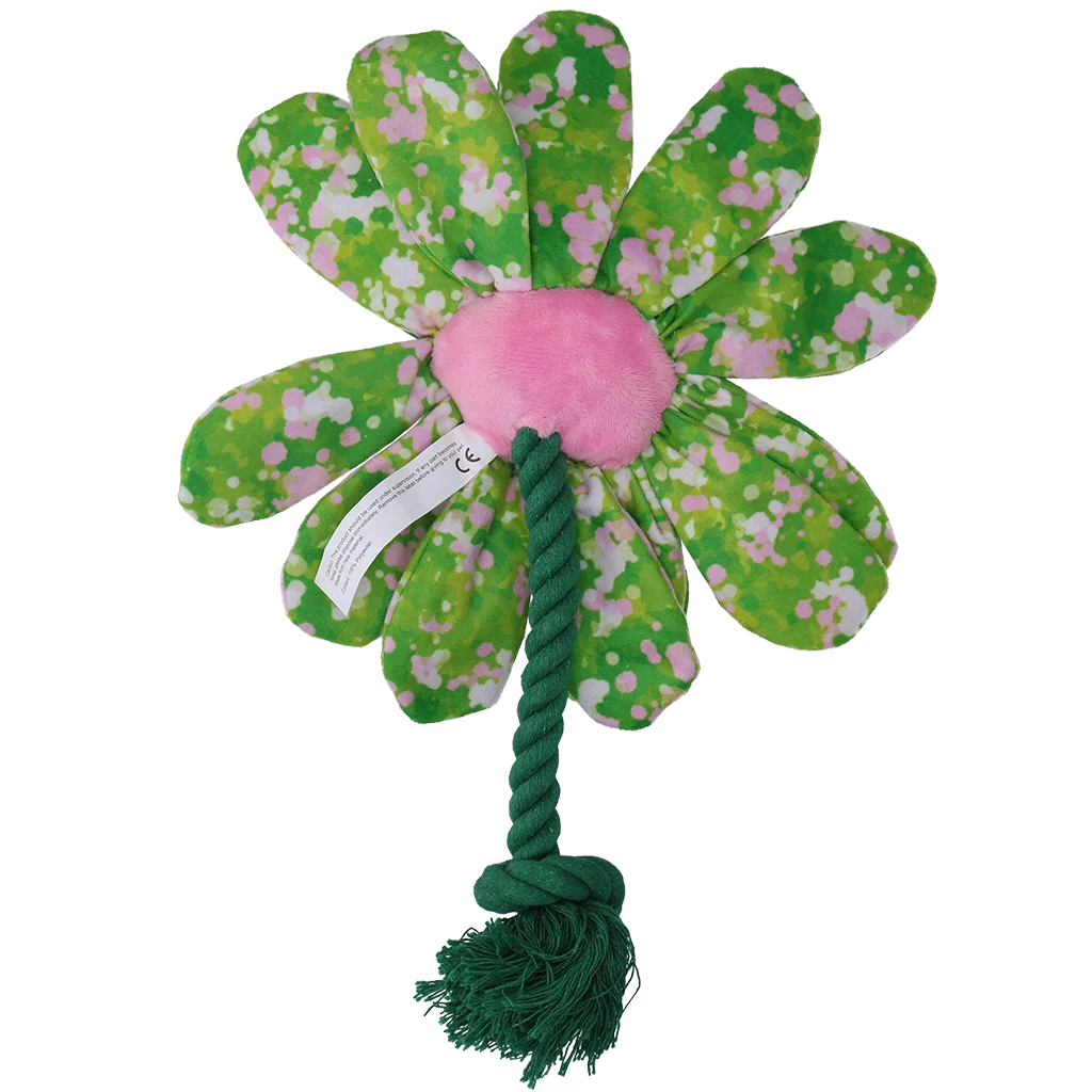 Hondenknuffel Bloem met Touw M – Garden Paws Flower Summer Shrubs M - Afbeelding 3