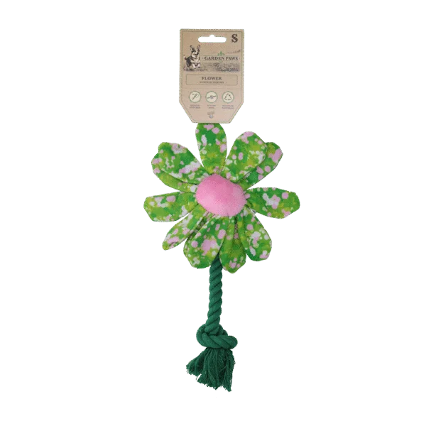 Hondenknuffel Bloem met Touw S – Garden Paws Flower Summer Shrubs S