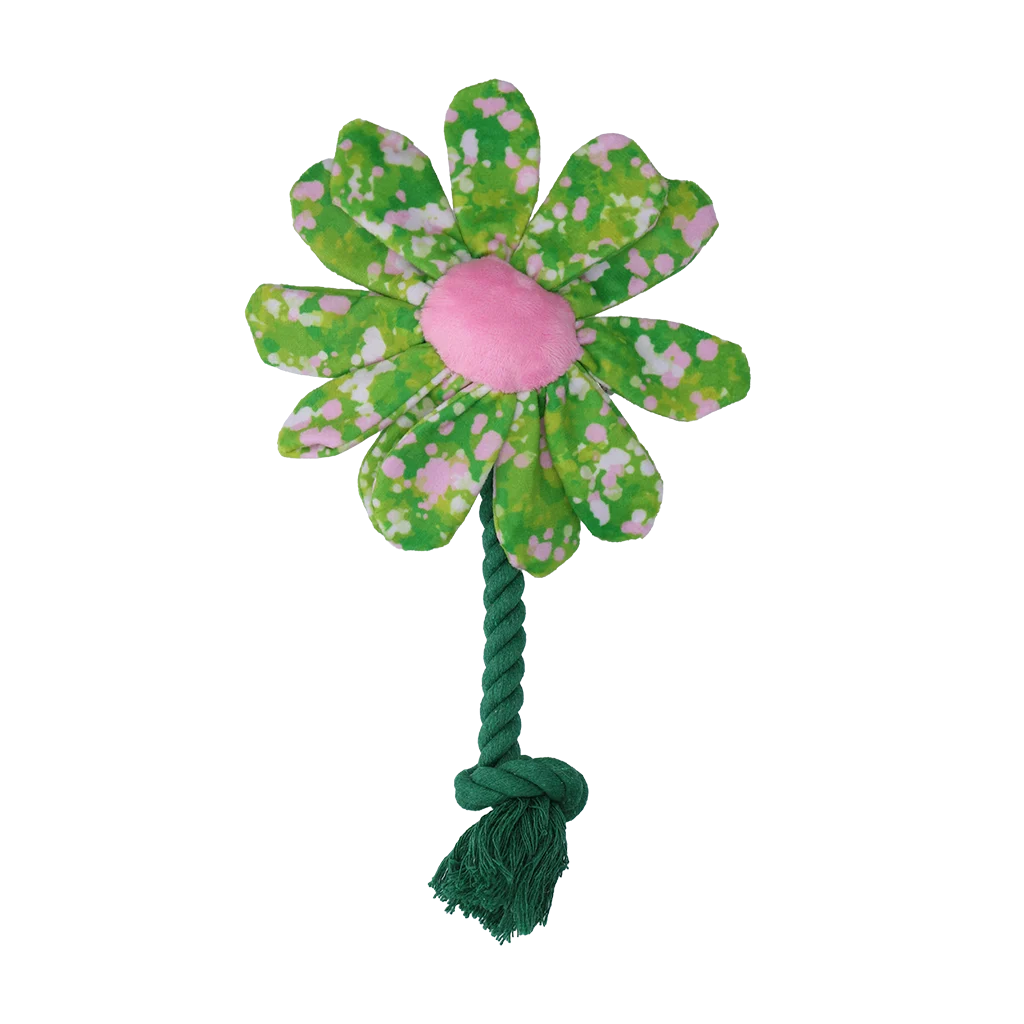 Hondenknuffel Bloem met Touw S – Garden Paws Flower Summer Shrubs S - Afbeelding 2