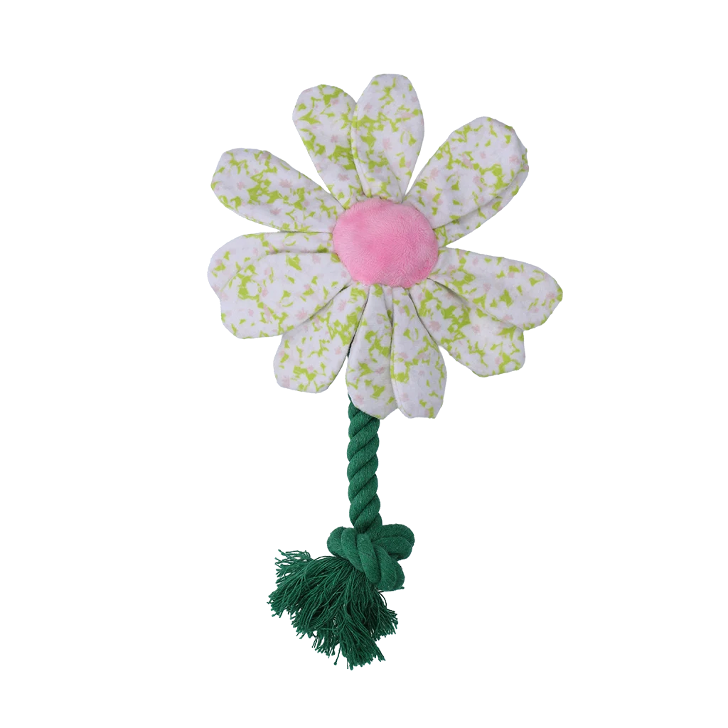 Hondenknuffel Bloem met Touw, S – Garden Paws Flower Spring Sakura - Afbeelding 2