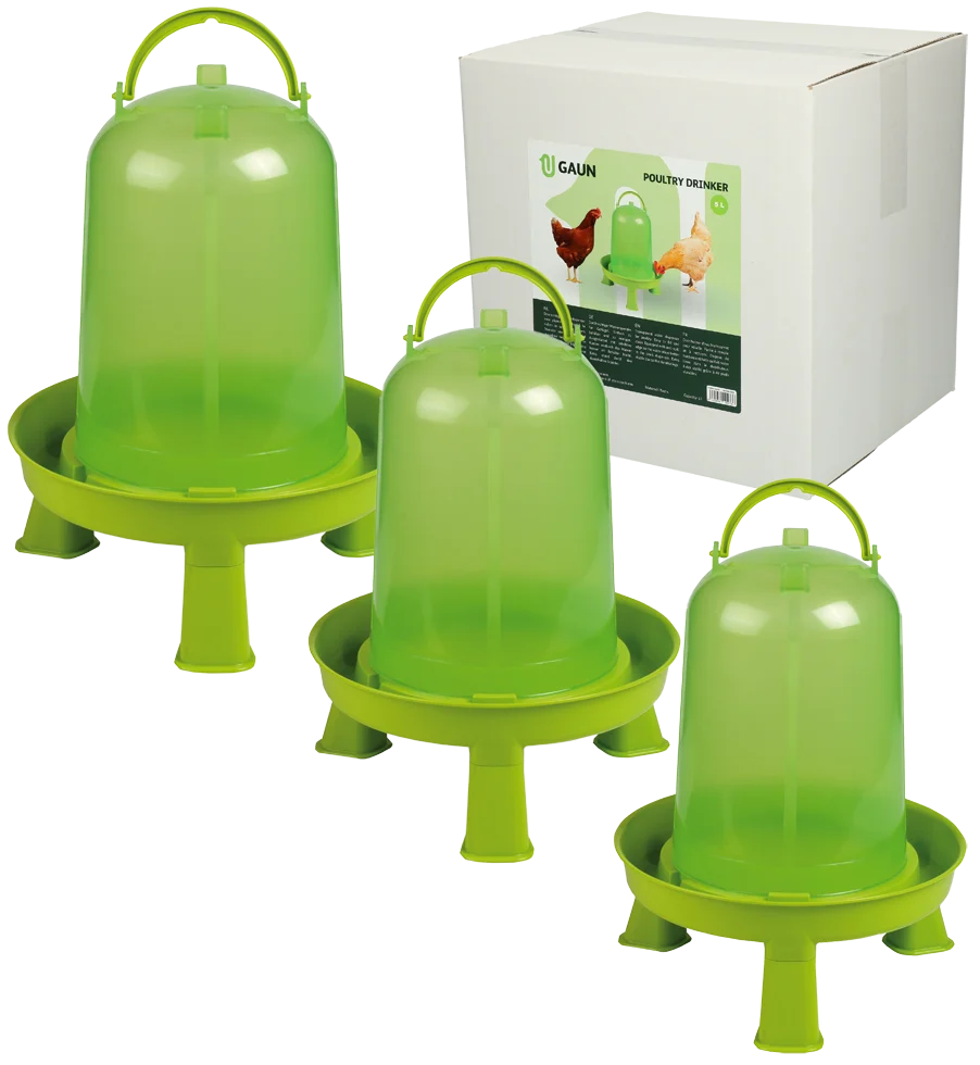 Drinktoren voor Pluimvee op Pootjes, Limoengroen 10 l – Gaun - Afbeelding 6