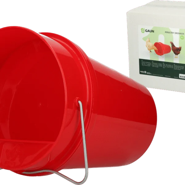 Drinkemmer voor Kippen van Kunststof 6 l Rood – Gaun