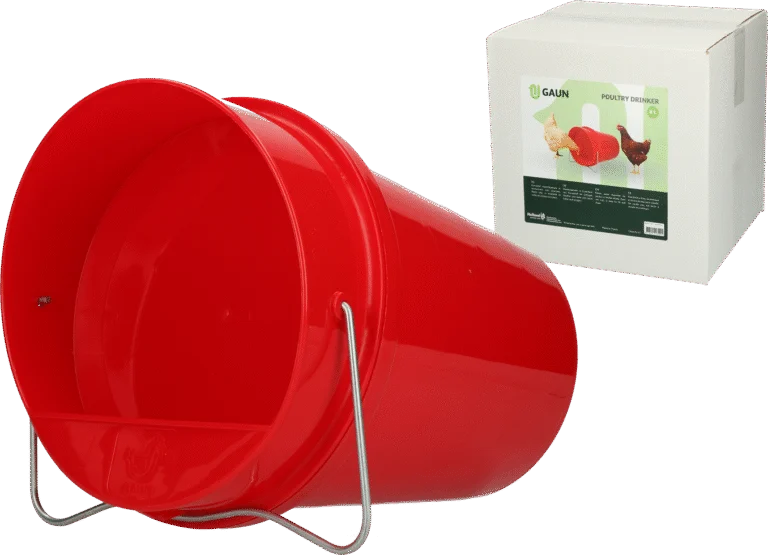 Drinkemmer voor Kippen van Kunststof 6 l Rood – Gaun