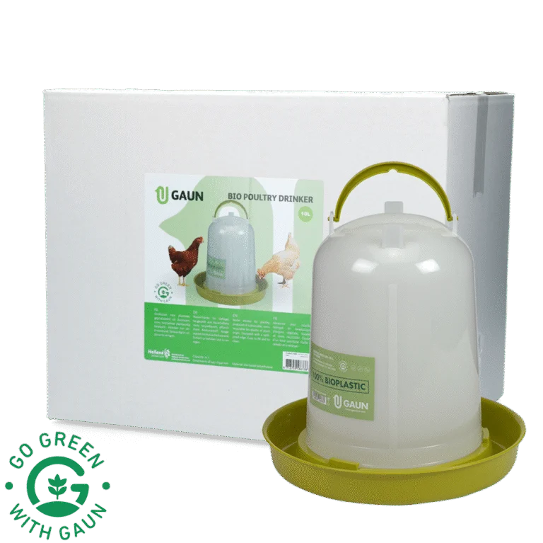 Drinktoren voor Kippen van Gerecycled Kunststof Limoengroen 10 l – Gaun Bio