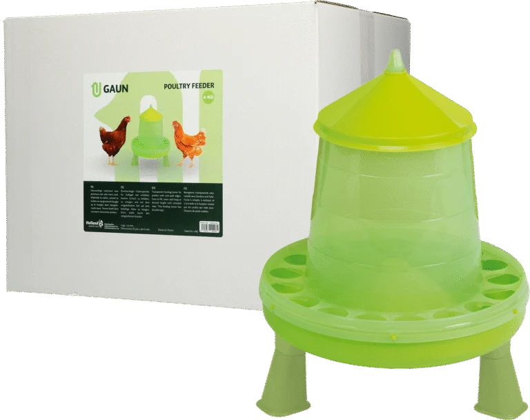 Voertoren voor Pluimvee op Pootjes Limoengroen 4 kg – Gaun
