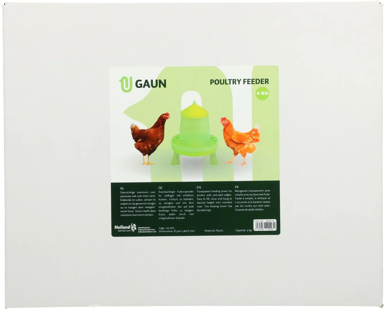 Voertoren voor Pluimvee op Pootjes Limoengroen 4 kg – Gaun - Afbeelding 5