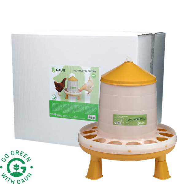 Voertoren voor Pluimvee op Pootjes, Limoengroen, 8 kg – Gaun Bio Green Lemon