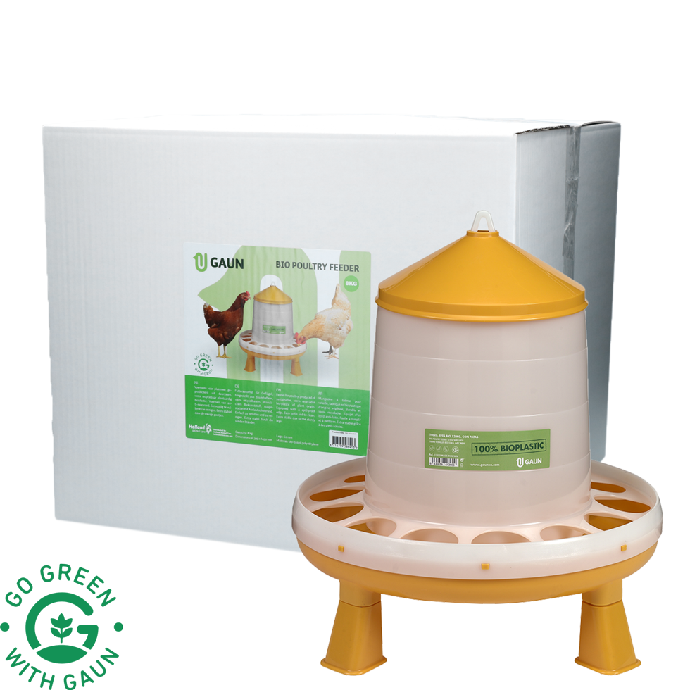 Voertoren voor Pluimvee op Pootjes, Limoengroen, 8 kg – Gaun Bio Green Lemon