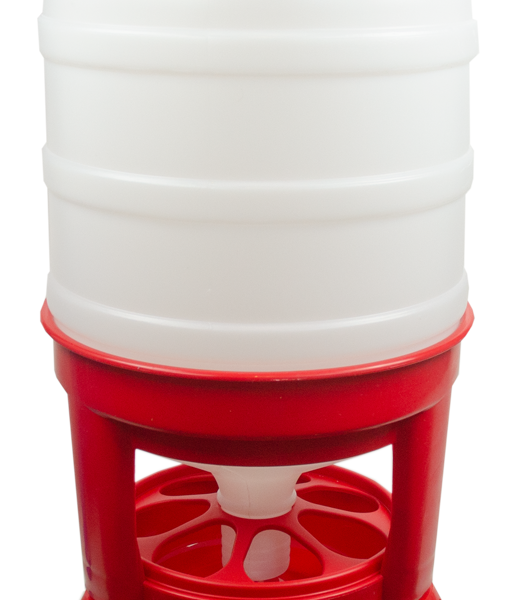 Voertoren voor Pluimvee op Pootjes, Rood, 40 l – Gaun Hopper