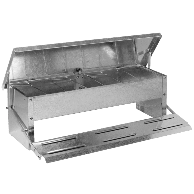 Trapbak voor Kippen met Deksel, 56 x 36 x 18,5 cm – Gaun