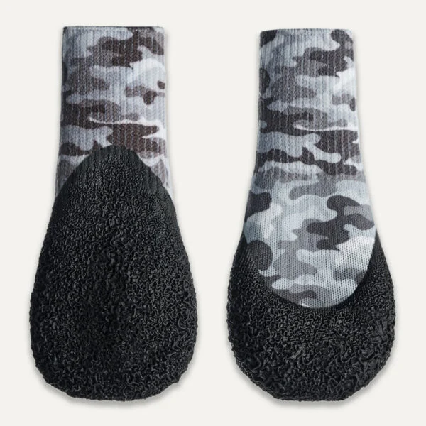 Waterdichte Hondenschoenen met Rubberen Zool, 4 Stuks, XXS, Camouflage en Zwart – Goo-eez Lites