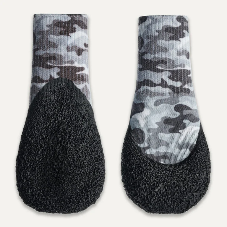 Waterdichte Hondenschoenen met Rubberen Zool, 4 Stuks, M, Camouflage en Zwart – Goo-eez Lites