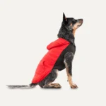 Hondenhoodie van Fleece met Pluche Voering, Maat S, Rood en Zwart – Goo-eez Kangaroo Fleece Hoodie