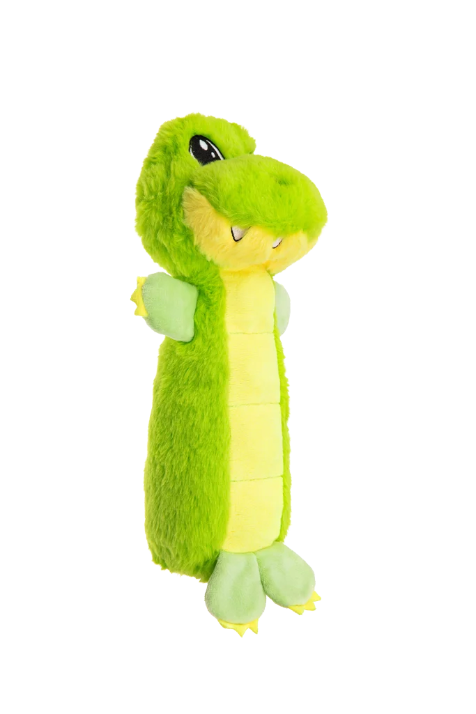 Hondenknuffel van Pluche met Piepvlak en Pieper – Growl Belly Busters Gary de Krokodil - Afbeelding 3