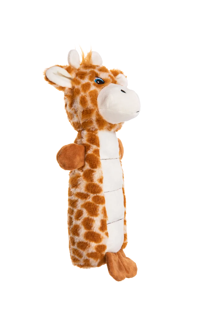 Hondenknuffel van Pluche met Piepvlak en Pieper – Growl Belly Busters Ginny de Giraffe - Afbeelding 3