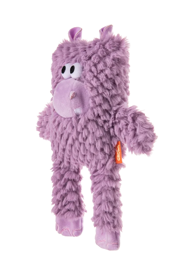 Hondenknuffel van Pluche met Blokvorm en Pieper – Growl Block Heads Chompy het Nijlpaard - Afbeelding 3