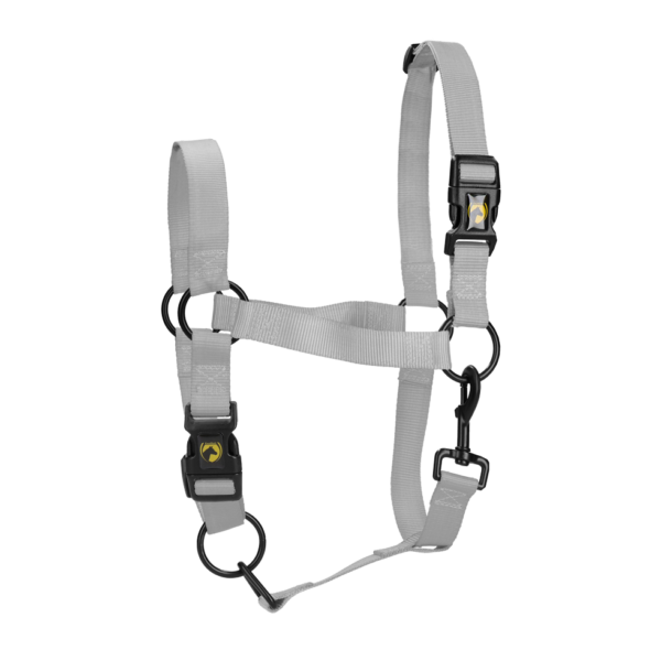 Halster van Nylon met Verstelbare Neusriem, Grijs XL – Excellent Essential