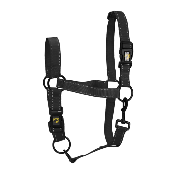 Halster van Nylon met Reflecterende Details, Zwart M – Excellent Premium
