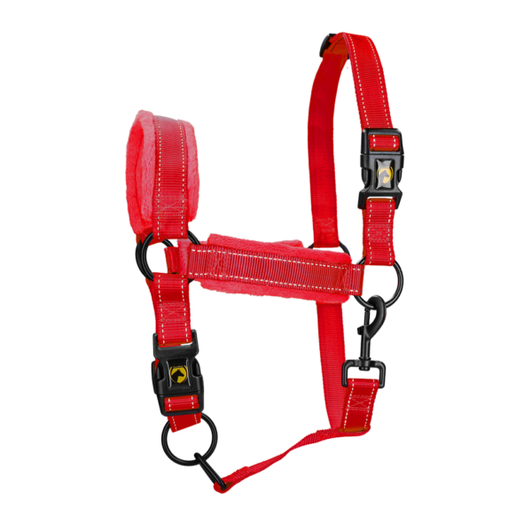 Halster met Fleece en Reflecterende Details, Rood S – Excellent Superior