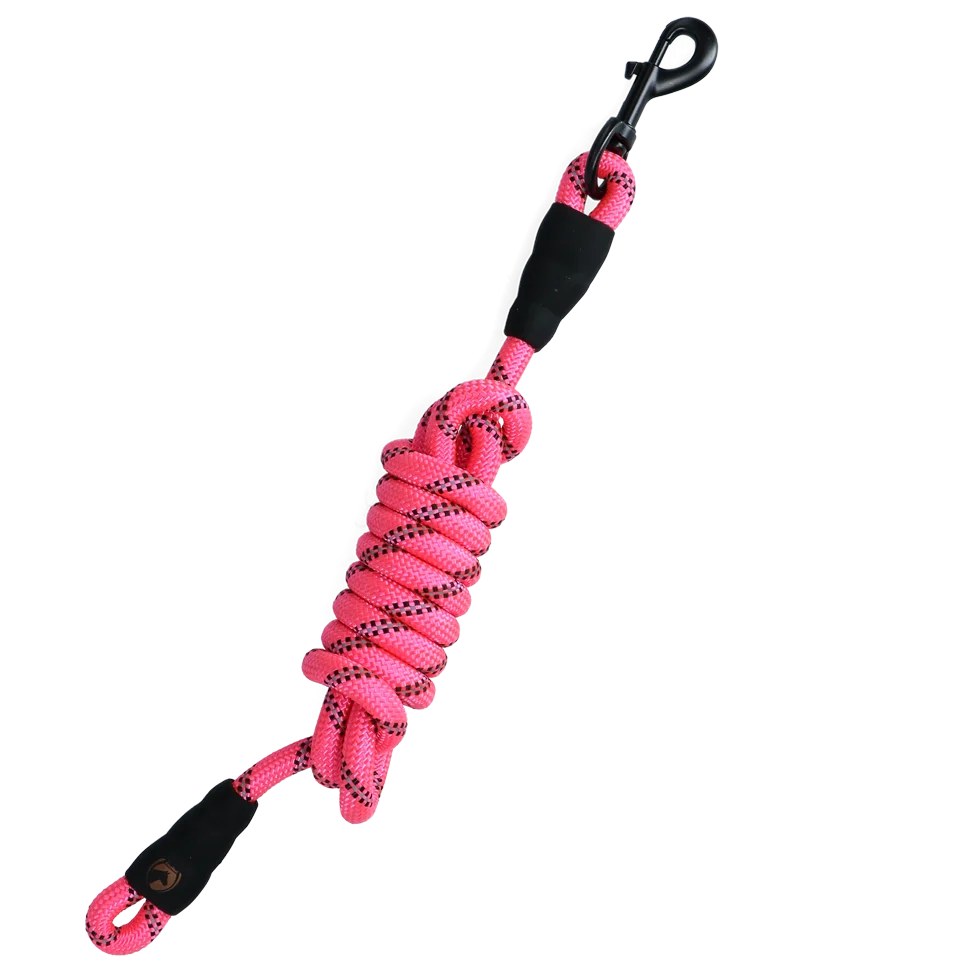 Halstertouw met Reflecterende Details, Roze, 2 m – Excellent Exclusive Reflective - Afbeelding 3