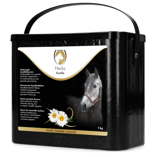 Kamille voor Paarden, ter Ontspanning, 1 kg – Excellent Horse Herbs Kamille