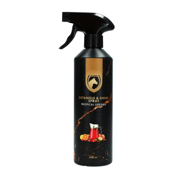 Antiklit Spray voor Manen en Staart, 500 ml – Excellent Horse Detangle & Shine Spray Tropical Dreams
