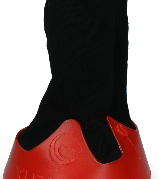 Hoefschoen van Ademend Materiaal, 145 mm, Rood – Tubbease