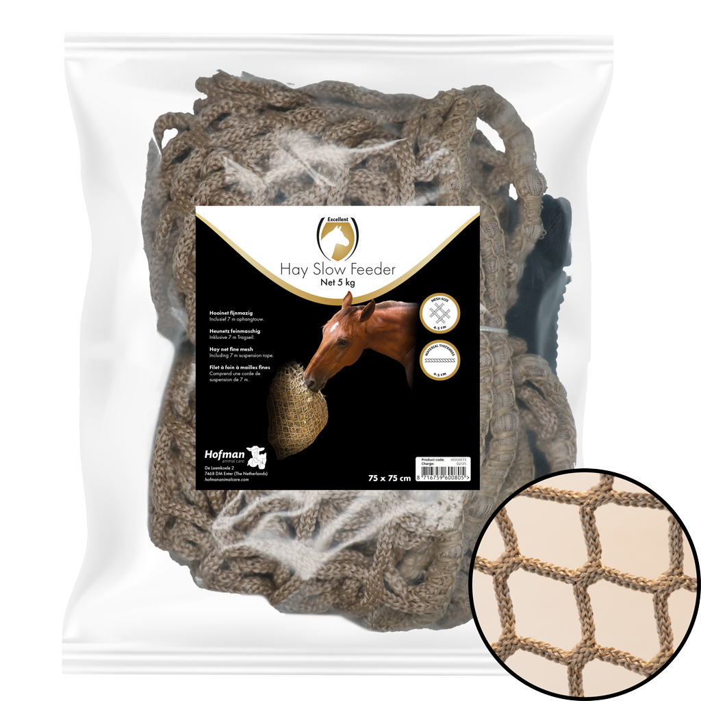 Slowfeeder Hooinet voor Paarden, 5 kg, Maaswijdte 45 mm – Hay Slow Feeder Slowfeeder Hooinet voor Paarden, 5 kg, Maaswijdte 45 mm – Hay Slow Feeder