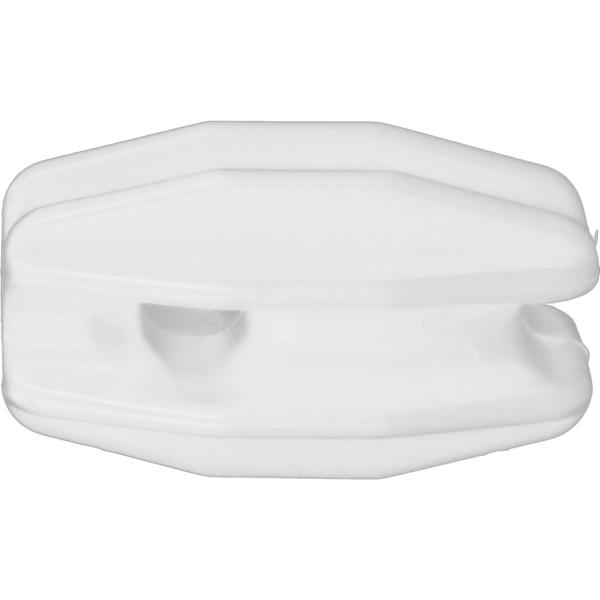 Hoekisolator Eindspanner voor Schrikdraad, Koord en Lint, Wit – ZoneGuard
