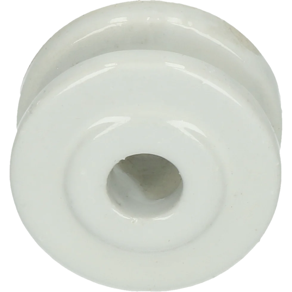 ISOL2007.png Hoekisolator van Porselein, Buitendiameter 50 mm, Wit – ZoneGuard - Afbeelding 1
