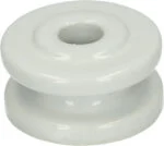 Hoekisolator van Porselein, Buitendiameter 50 mm, Wit – ZoneGuard - Afbeelding 2