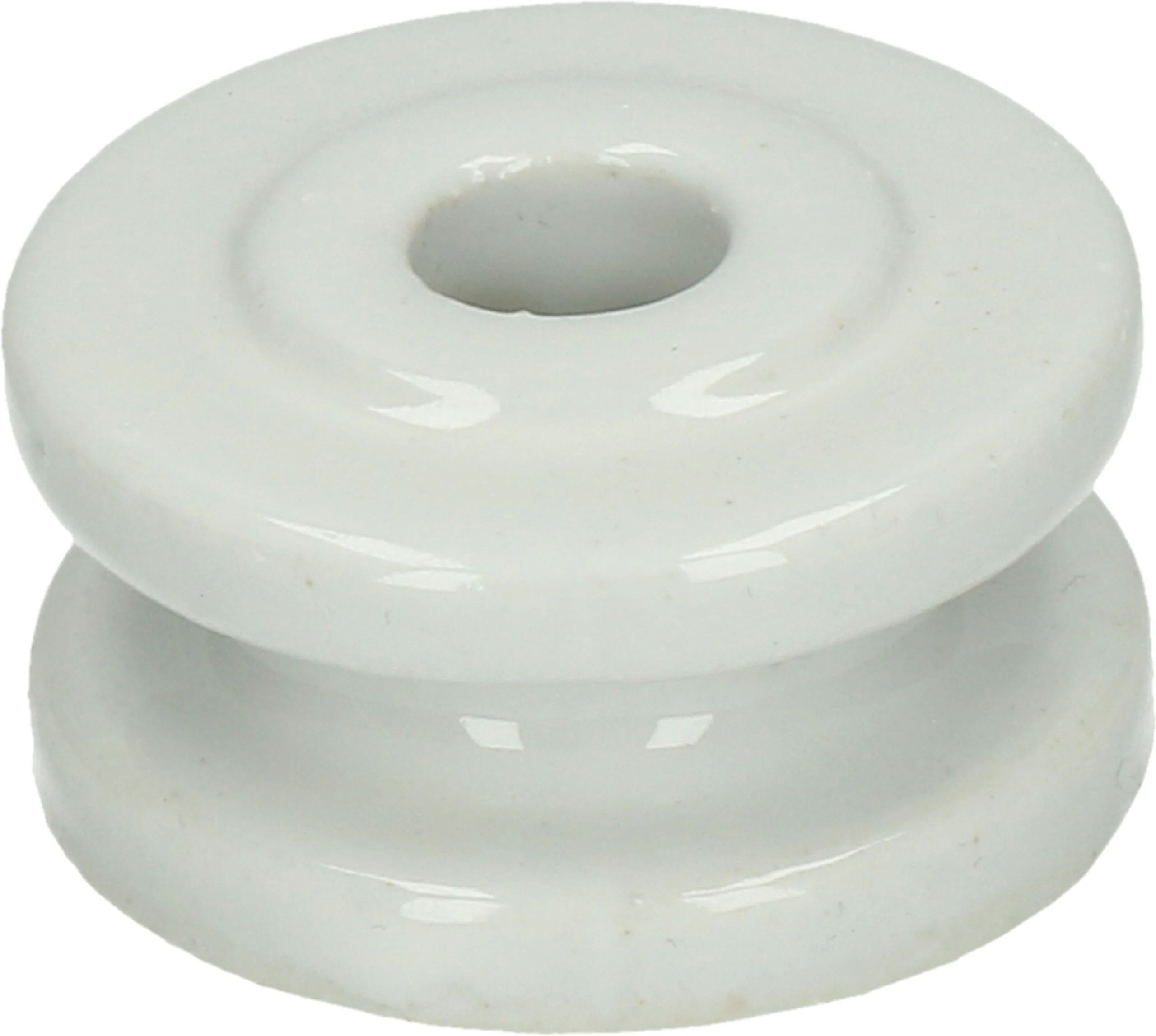 Hoekisolator van Porselein, Buitendiameter 50 mm, Wit – ZoneGuard - Afbeelding 2