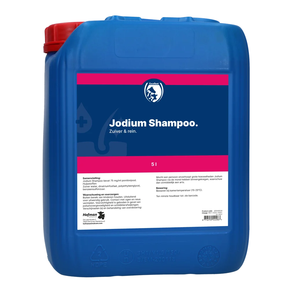 Jodiumshampoo voor Vacht en Huid, 5 l – Excellent Jodium Shampoo - Afbeelding 1