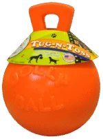 Drijvende Hondenbal Oranje L (20 cm) – Jolly Pets Tug-n-Toss