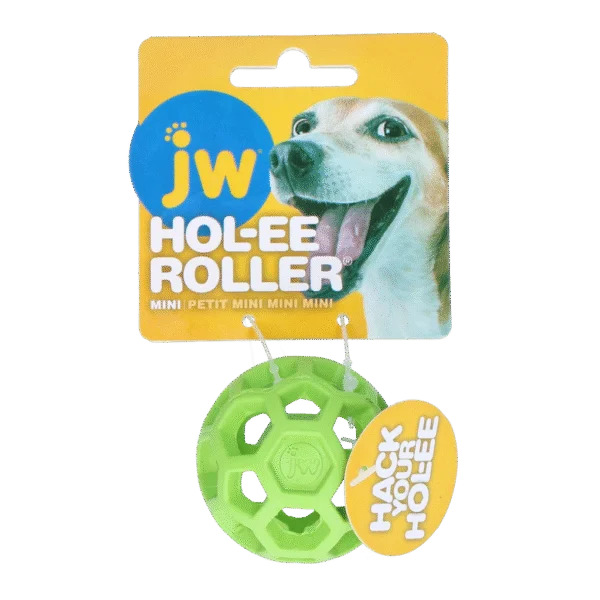 Hondenbal van Natuurrubber voor Traktaties, 5 cm, Groen – JW Hol-ee Roller