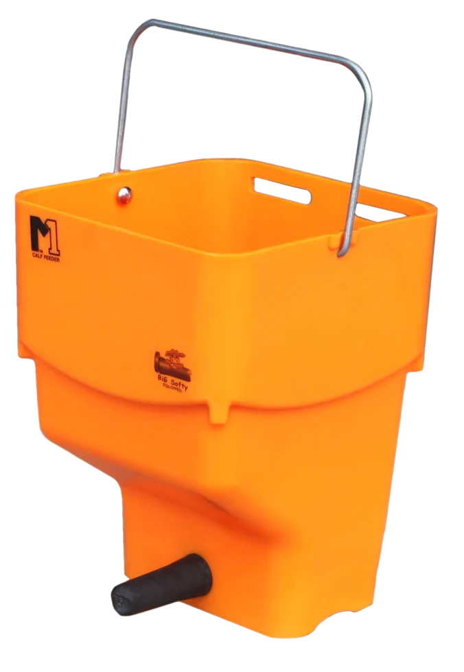 Kalverdrinkemmer Oranje met Speen, 5 l – Shoof Kalf Feeder M1