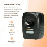 Ultrasone Dierenverjager met Bewegingsmelder voor Tuin en Erf – Knock Pest Animal Repeller - Afbeelding 5