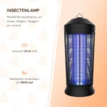Insectenlamp met UV-A en Elektrocutierooster, 36 W – Knock Pest Insect Killer - Afbeelding 2