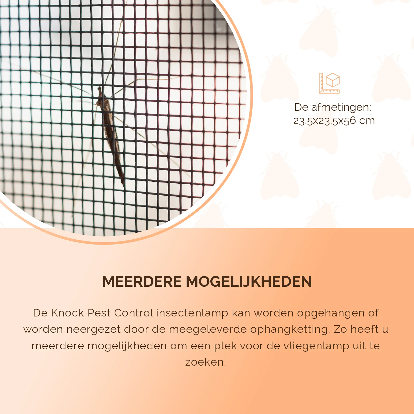 Insectenlamp met UV-A en Elektrocutierooster, 36 W – Knock Pest Insect Killer - Afbeelding 5