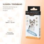 Tekenband voor Honden tegen Vlooien, 33 cm, Nederlands en Frans – Knock Pest - Afbeelding 2