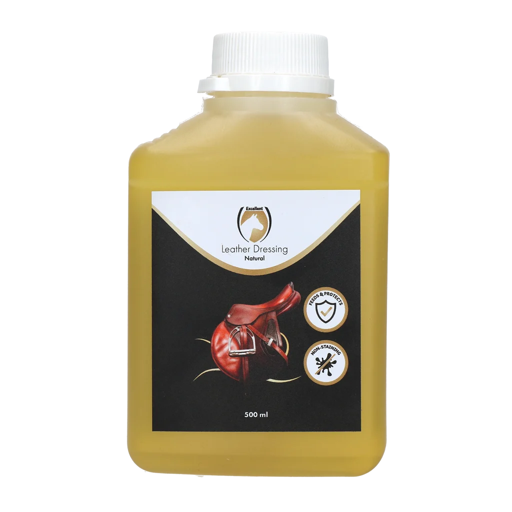 Zadelolie met Lanoline, 500 ml – Excellent Leather Dressing Naturel - Afbeelding 1