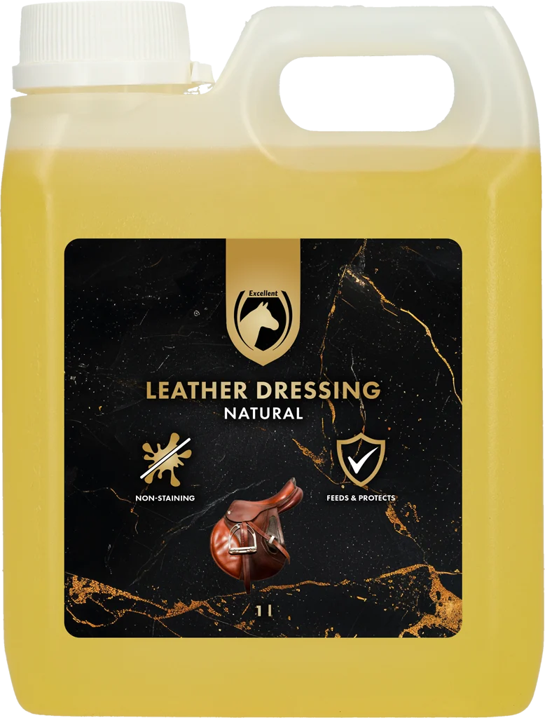 Zadelolie met Lanoline, 1 l – Excellent Leather Dressing Naturel - Afbeelding 1