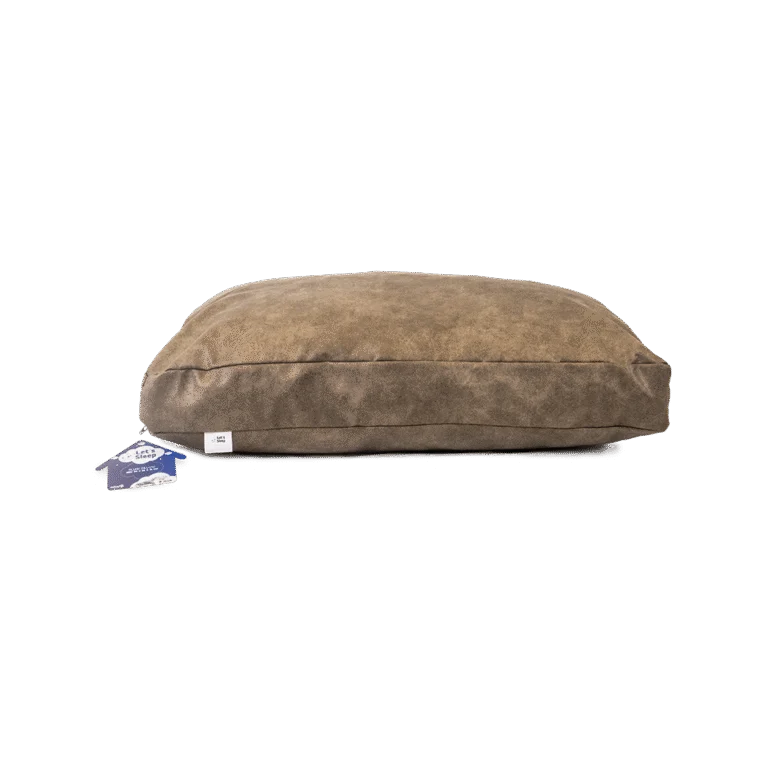Hondenkussen met Schuimvlokken XL Taupe, 125 x 90 x 10 cm – Let's Sleep Plush Pillow
