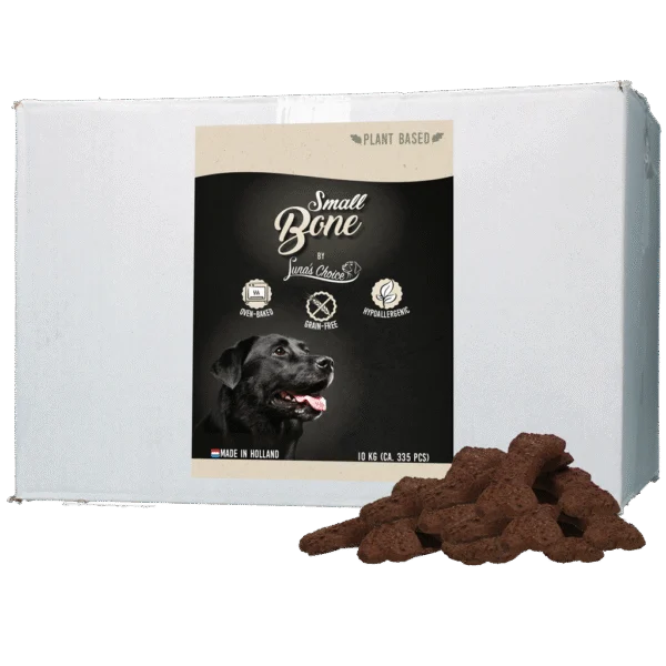 Hondenkoekjes, Plantaardig en Graanvrij, 10 kg – Luna's Choice Plant Based Snack Grootverpakking Bone Small
