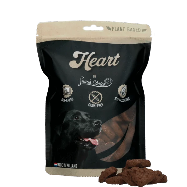 Hondenkoekjes Plantaardig en Graanvrij, Hartjes, 48 Stuks, 360 g – Luna's Choice Plant Based Heart