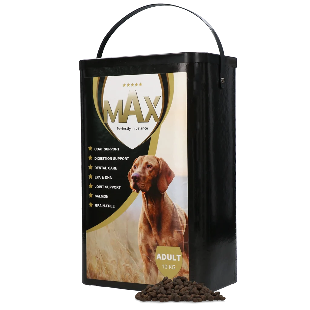 Graanvrij Hondenvoer met Zalm, 10 kg – Max Adult - Afbeelding 1