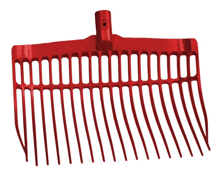 Kunststof Mestvork zonder Steel, Rood, 41 x 36 x 11 cm – Vplast