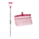 Kunststof Mestvork met Aluminium Steel Roze – Vplast - Afbeelding 2